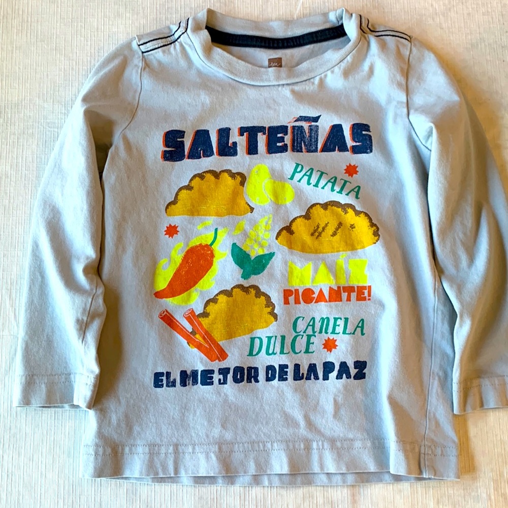 tea collection long sleeve T-shirt XS 2-3